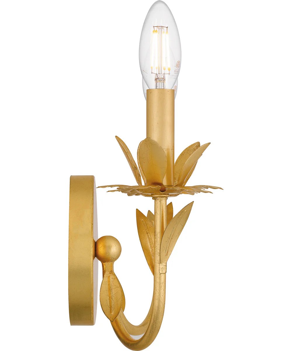 Maria Small 2-light Wall Sconce Gold Leaf - Image 4