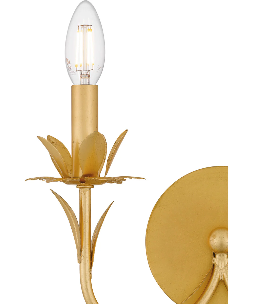 Maria Small 2-light Wall Sconce Gold Leaf - Image 5