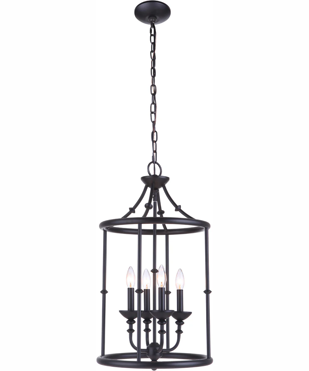 Marlowe 4-Light Foyer Flat Black - Image 2