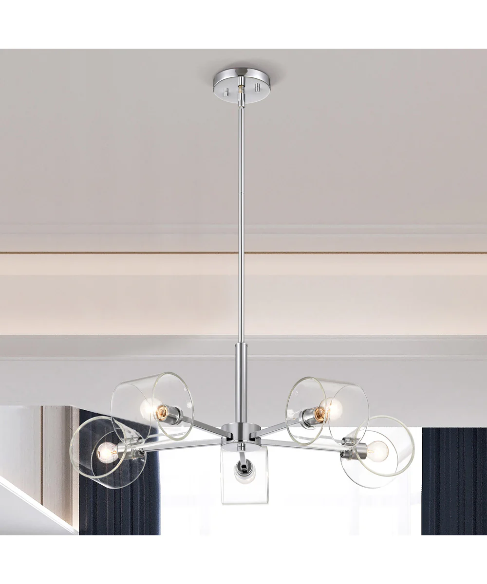 Marlowe 5-Light Chandelier Polished Nickel - Image 3
