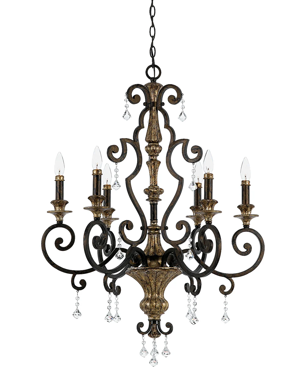 Marquette 6-light Chandelier Heirloom - Image 2