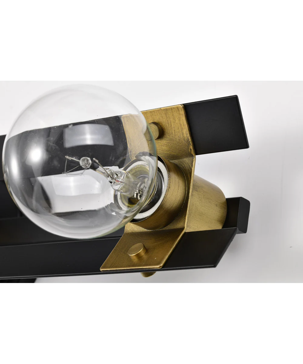 Marsden 3-Light Vanity & Wall Matte Black - Image 7