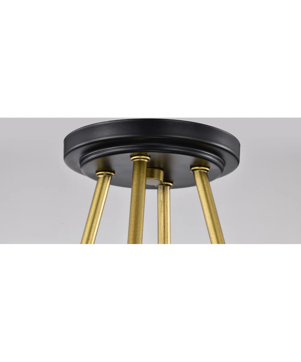 Marsden 4-Light Close-to-Ceiling Matte Black - Image 7