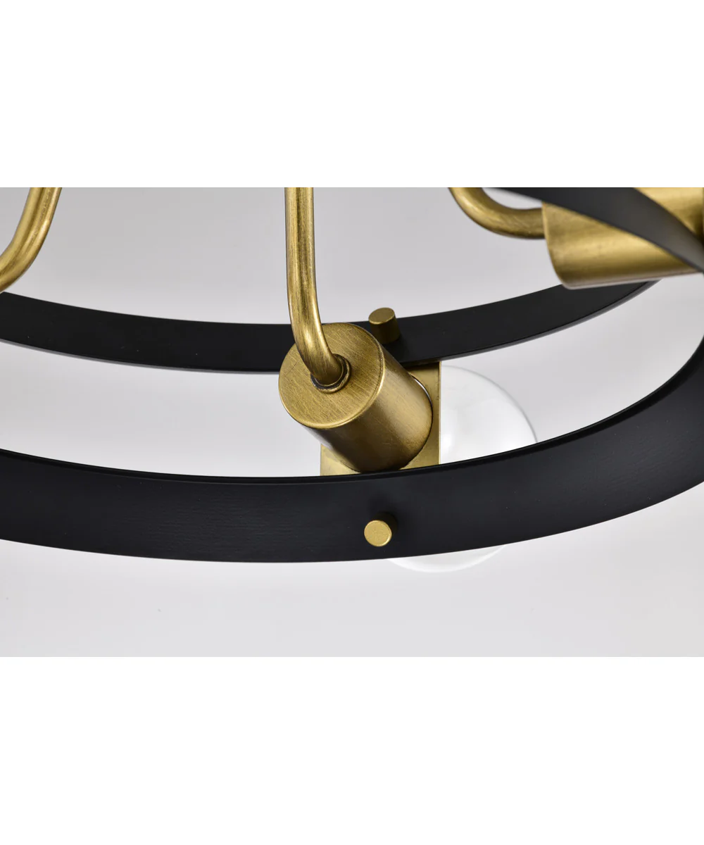 Marsden 4-Light Close-to-Ceiling Matte Black - Image 9