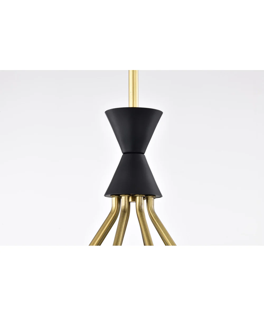 Marsden 8-Light Chandelier Matte Black - Image 9