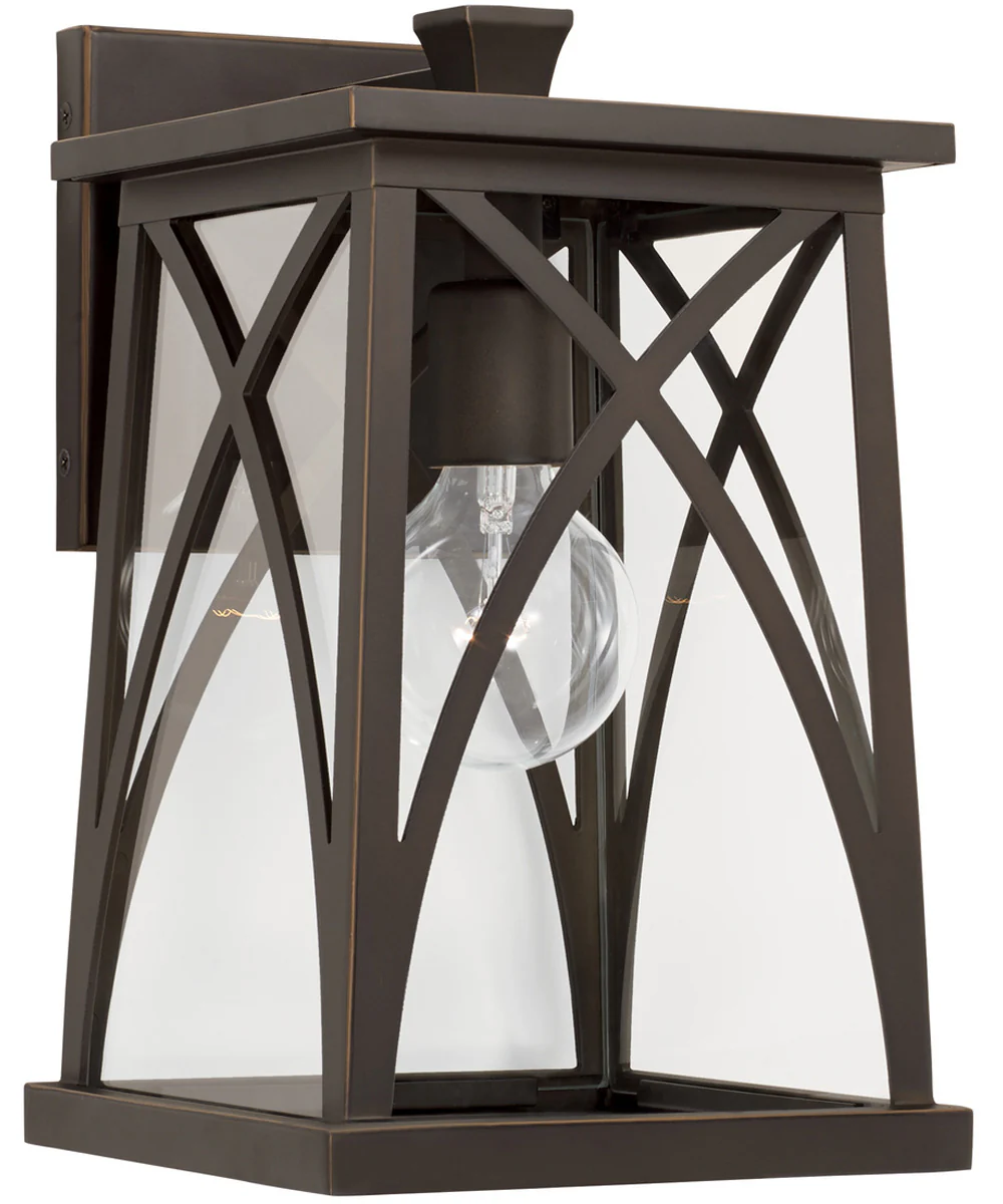 Marshall 1-Light Outdoor Wall-Lantern Rain or Shine - Oiled Bronze