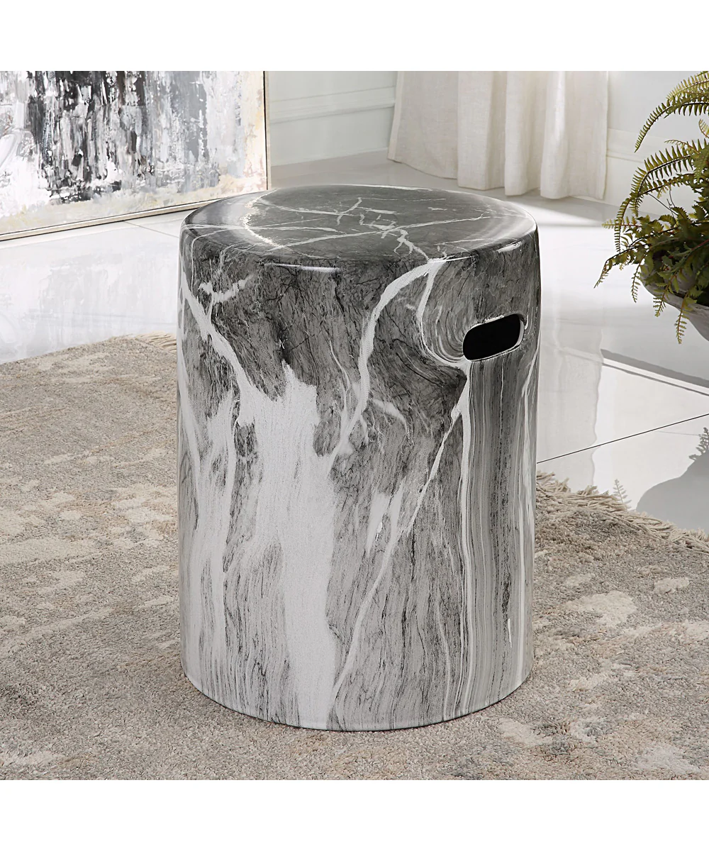 Marvel Marbled Garden Stool - Image 3