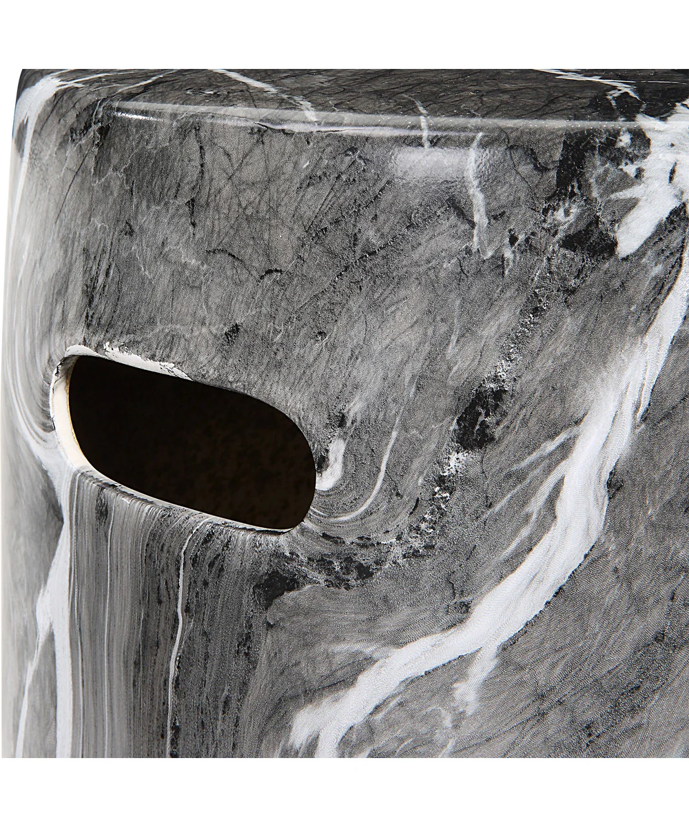 Marvel Marbled Garden Stool - Image 6