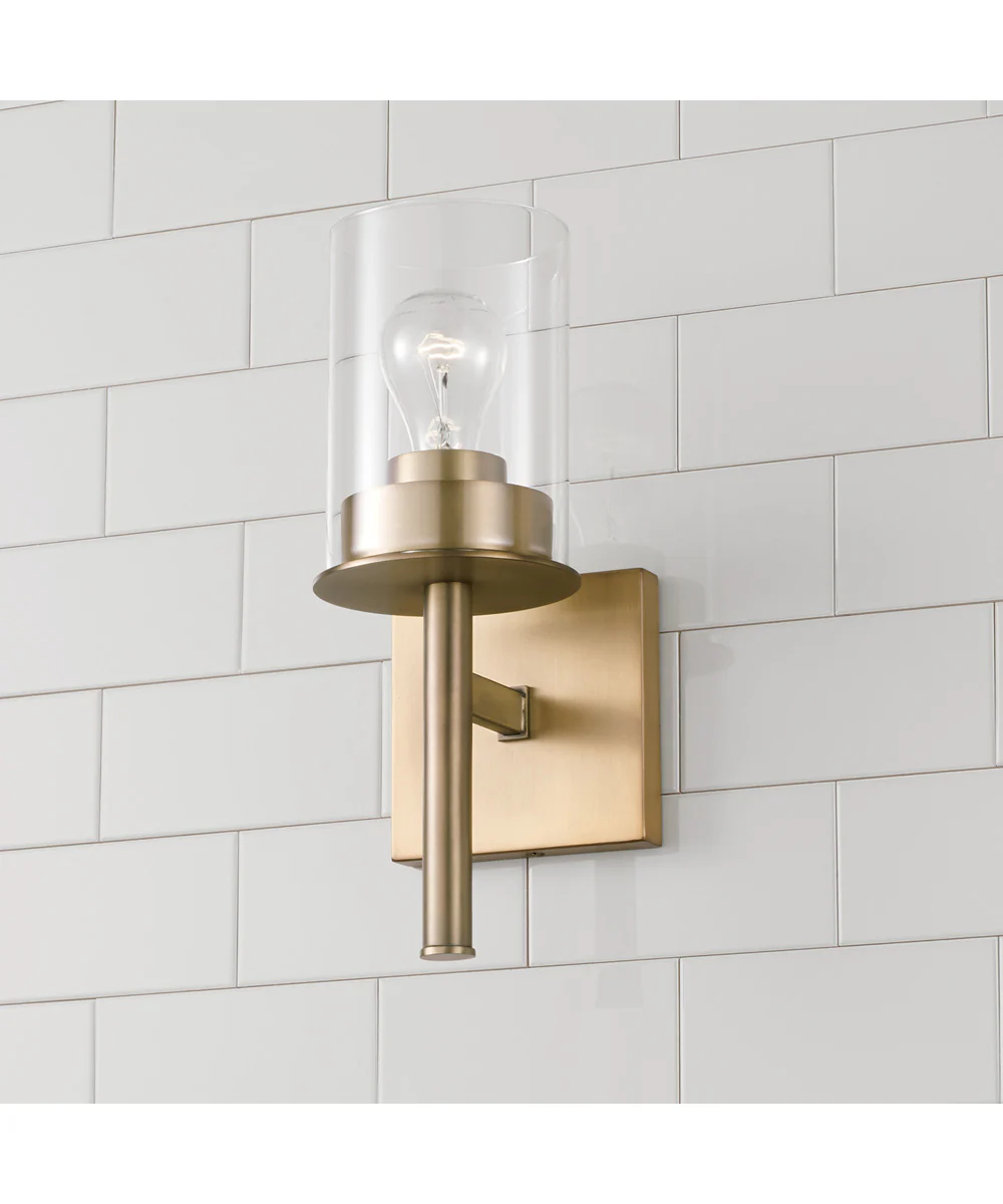 Mason 1-Light Sconce Aged Brass - Image 2