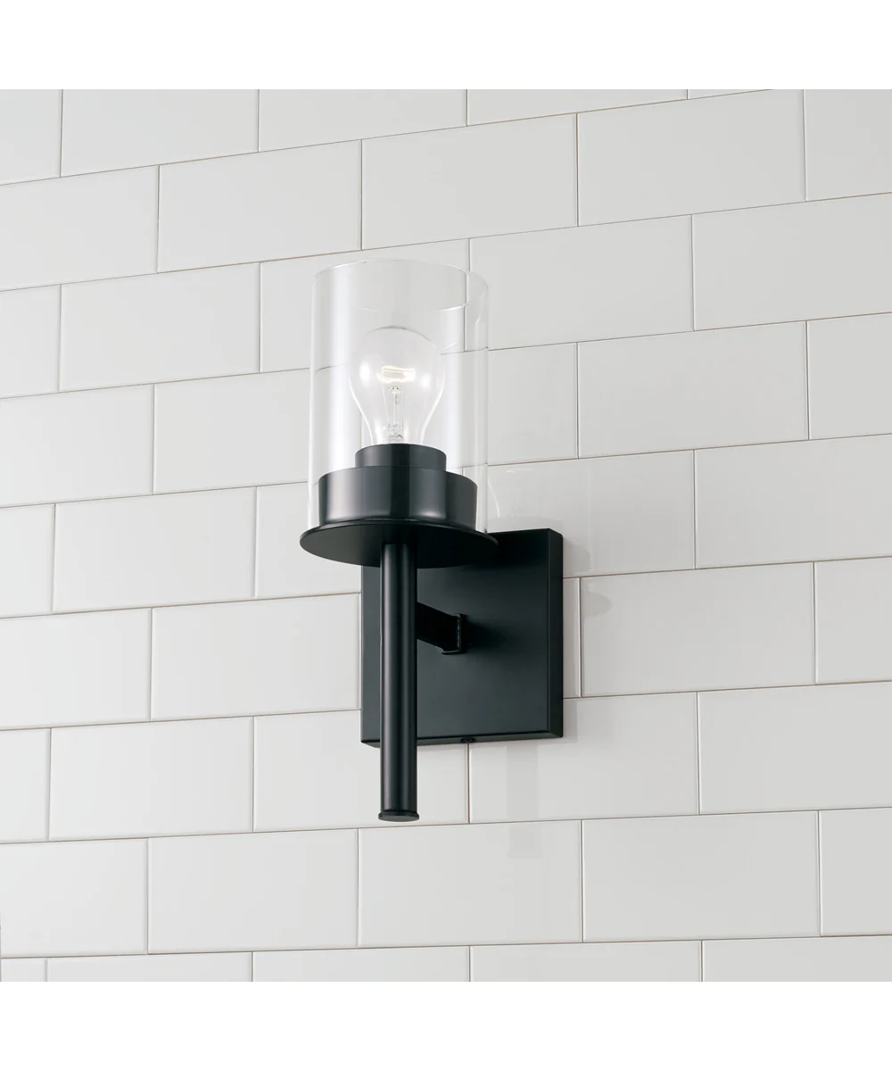 Mason 1-Light Sconce Matte Black - Image 2