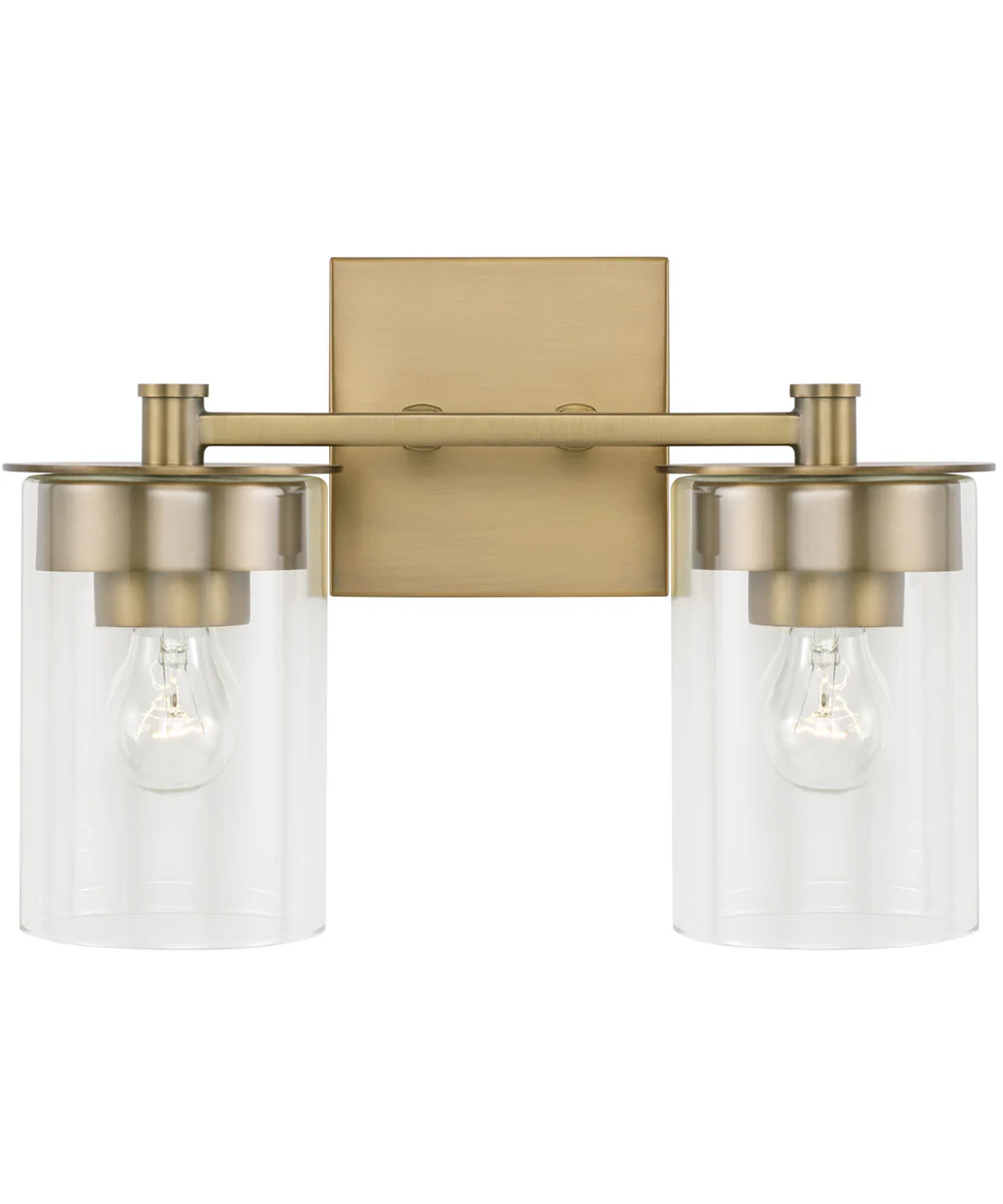 Mason 2-Light Vanity Aged Brass - Image 4