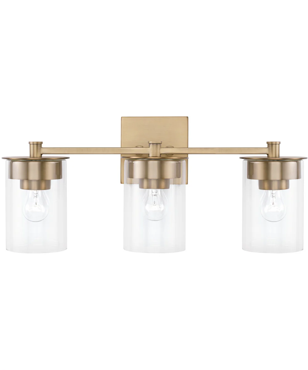 Mason 3-Light Vanity Aged Brass - Image 4