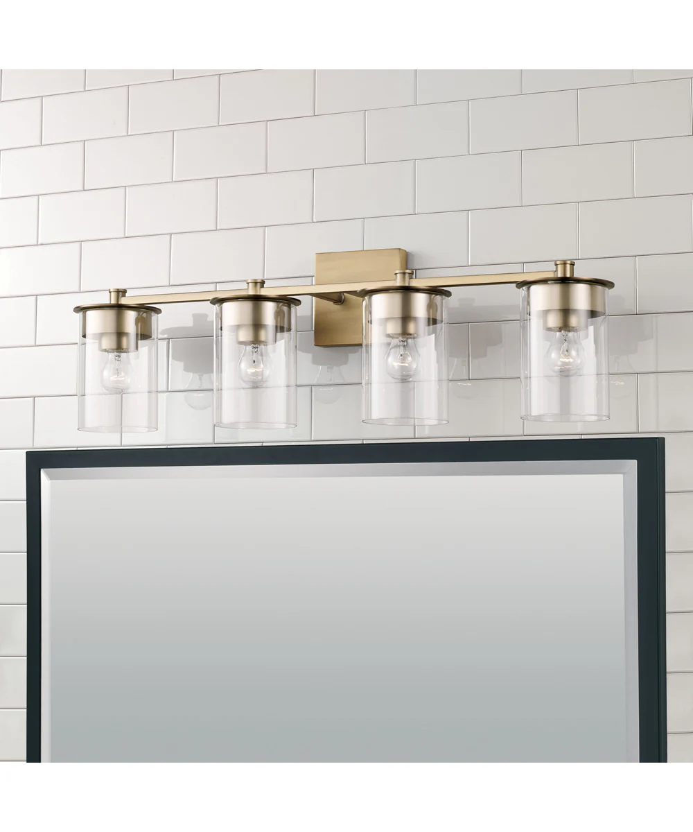 Mason 4-Light Vanity Aged Brass - Image 2