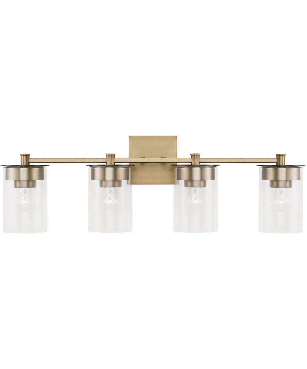 Mason 4-Light Vanity Aged Brass - Image 4