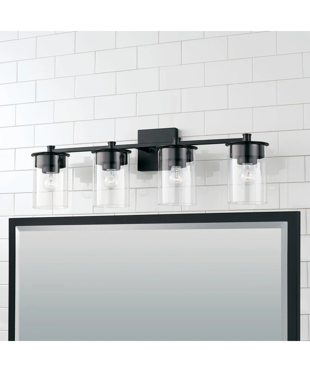 Mason 4-Light Vanity Matte Black - Image 2