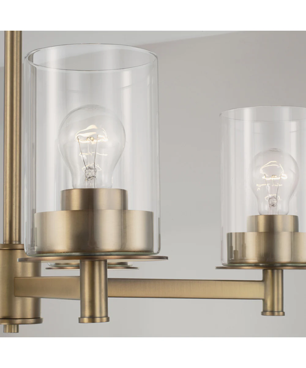 Mason 5-Light Chandelier Aged Brass - Image 3
