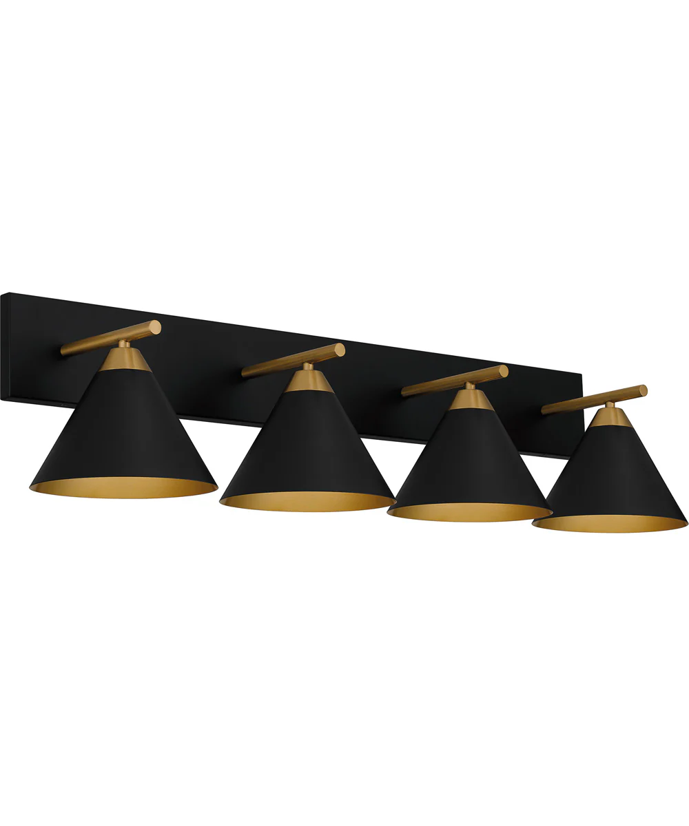 Mastro Extra Large 4-light Bath Light Matte Black
