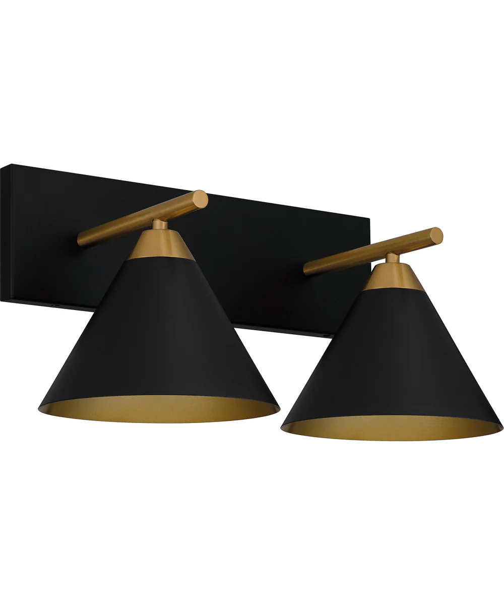 Mastro Medium 2-light Bath Light Matte Black - Image 2