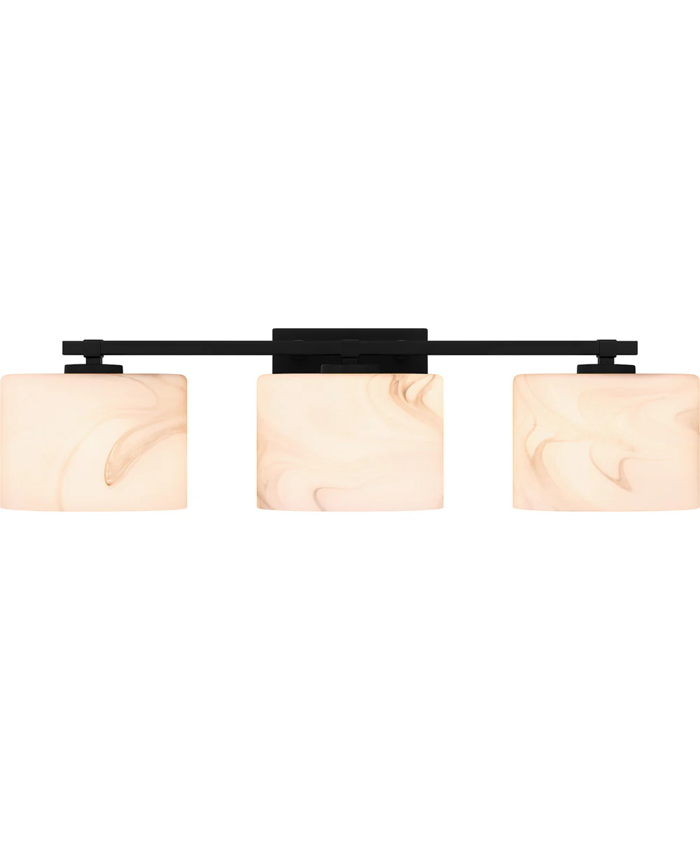 Mather Large 3-light Bath Light Matte Black