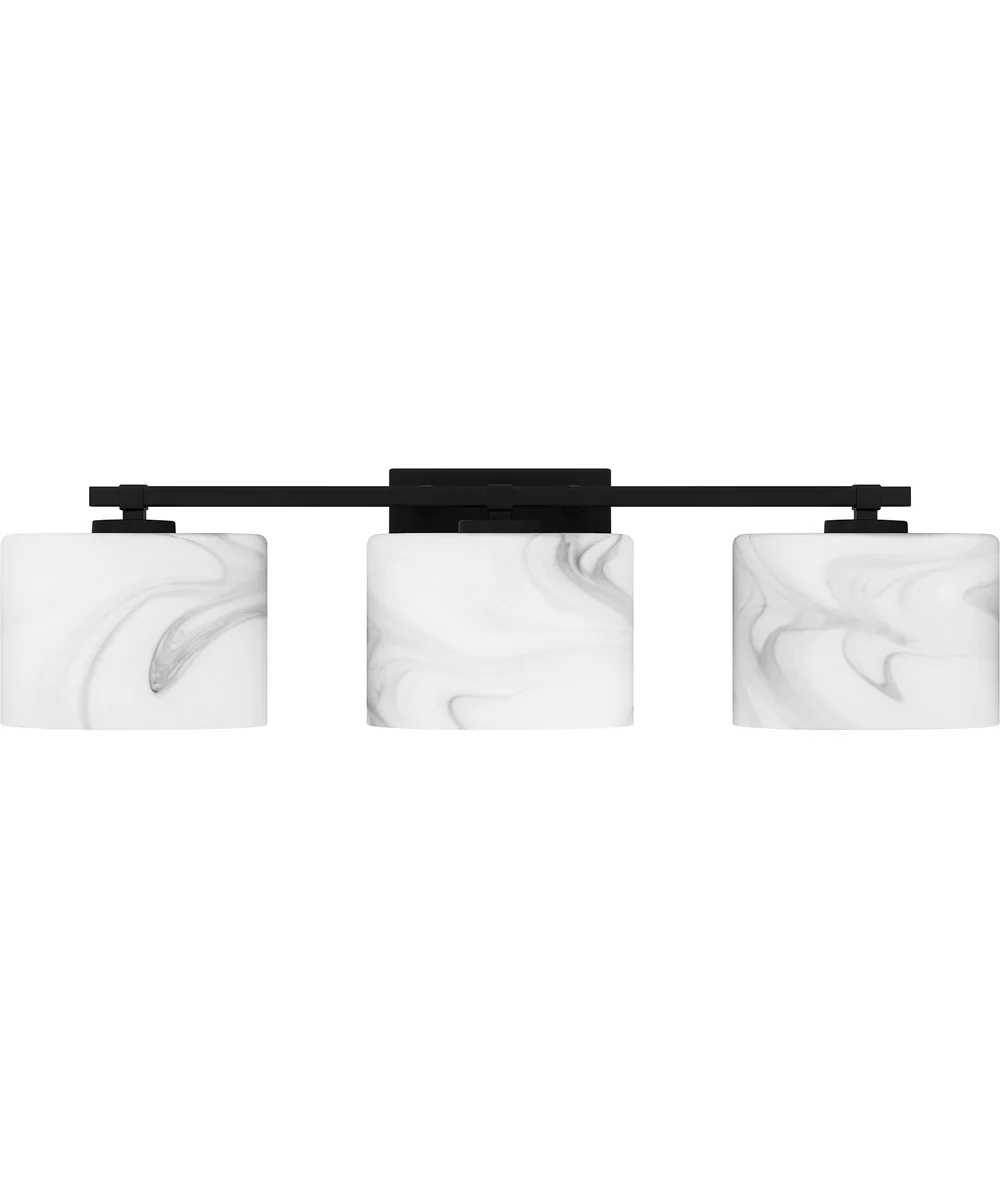 Mather Large 3-light Bath Light Matte Black - Image 2