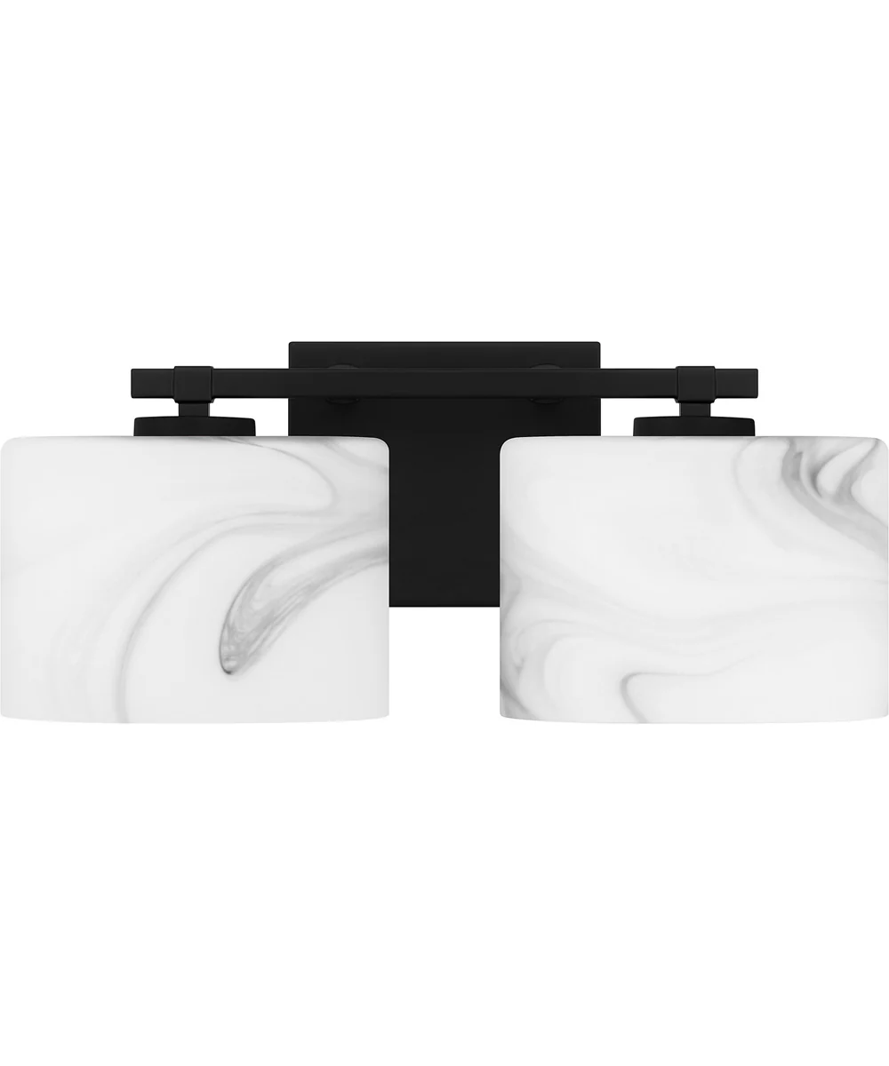 Mather Medium 2-light Bath Light Matte Black - Image 2