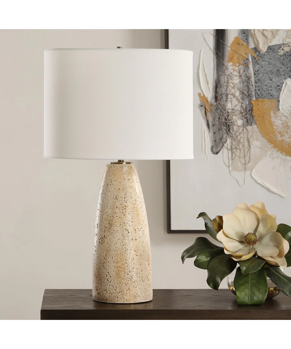 Maury Travertine Table Lamp - Image 3