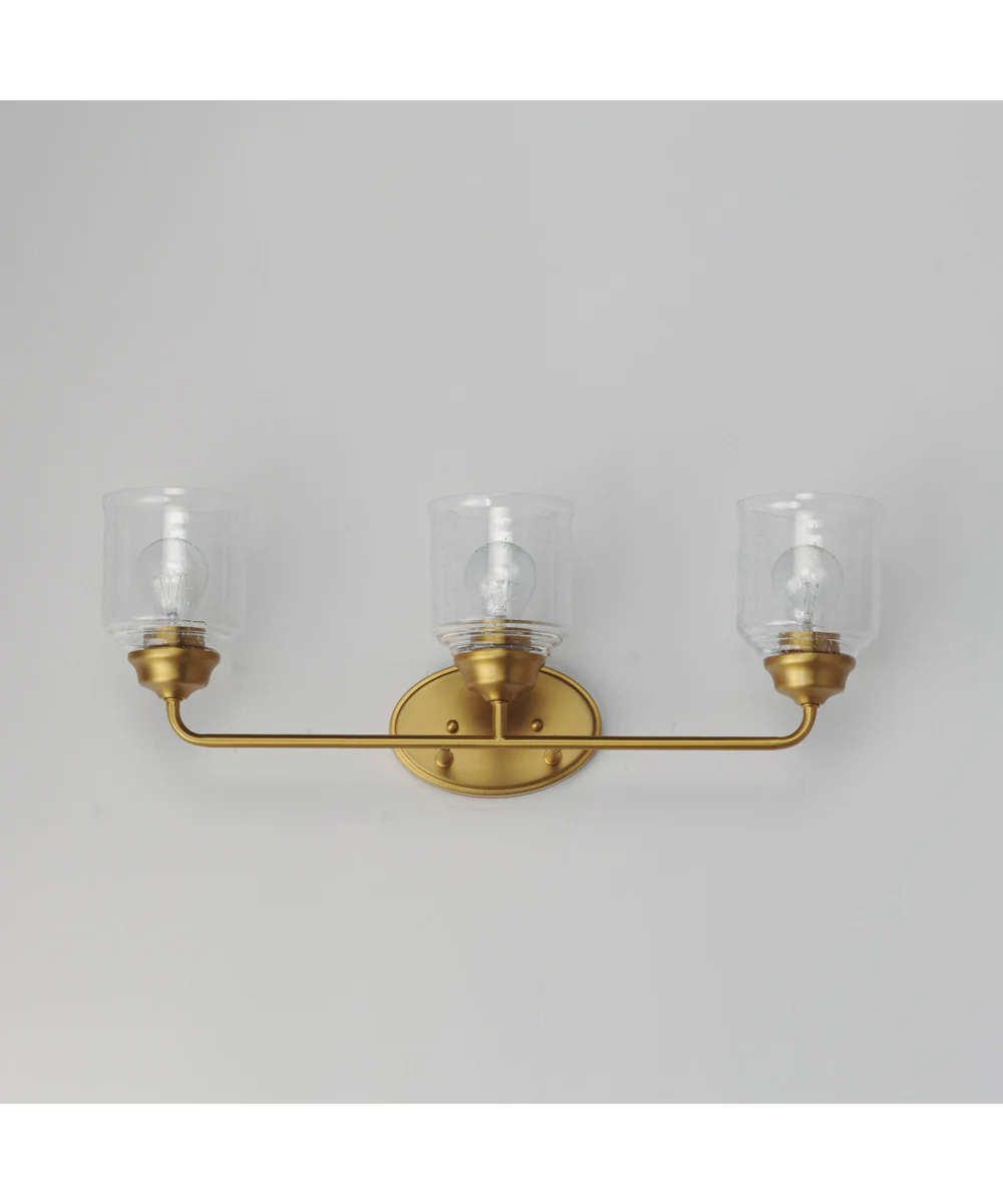 Acadia 3-Light Bath Vanity Natural Aged Brass - Image 2