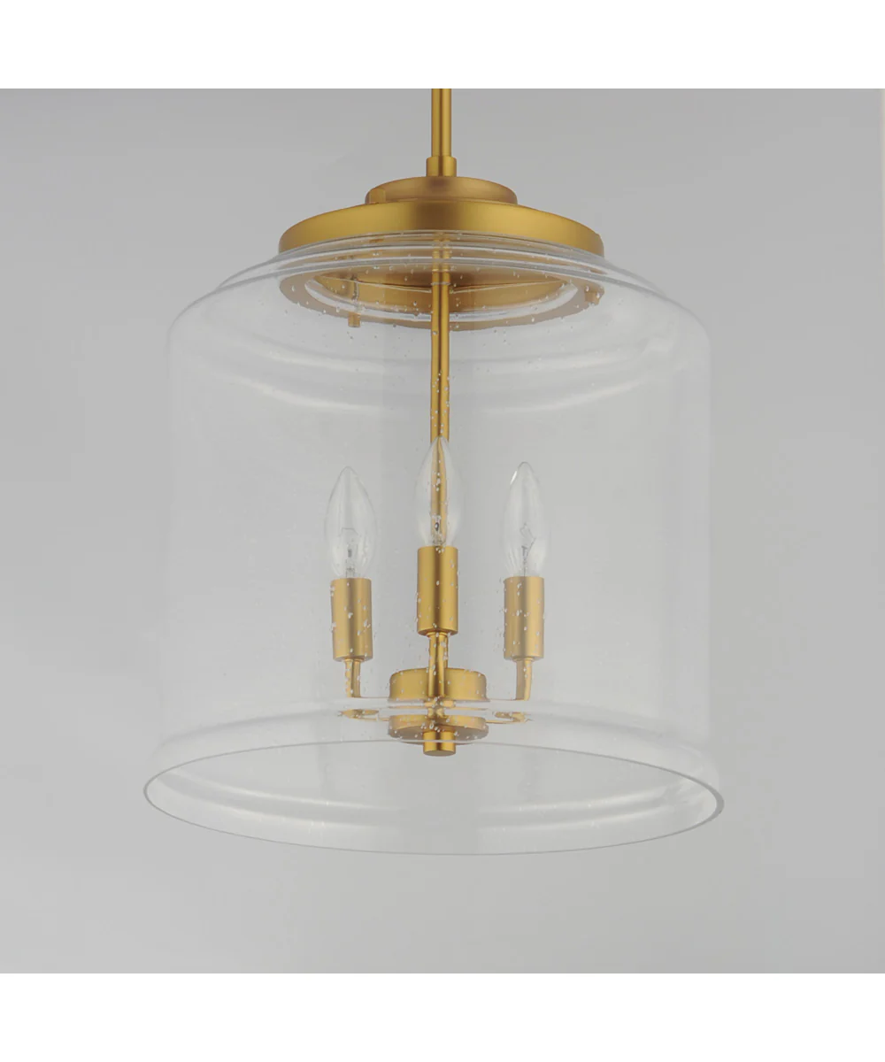 Acadia 3-Light Pendant Natural Aged Brass - Image 3