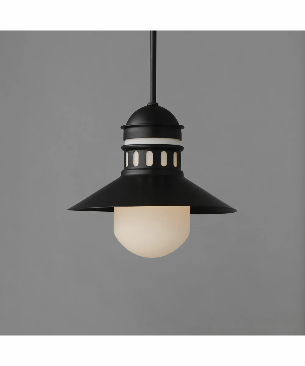 Admiralty 1-Light Outdoor Pendant Black - Image 3