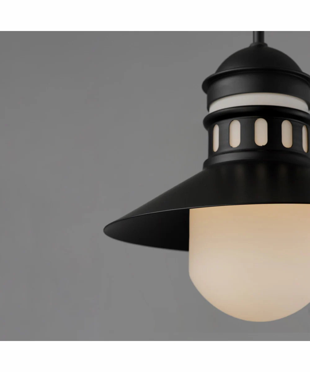 Admiralty 1-Light Outdoor Pendant Black - Image 4
