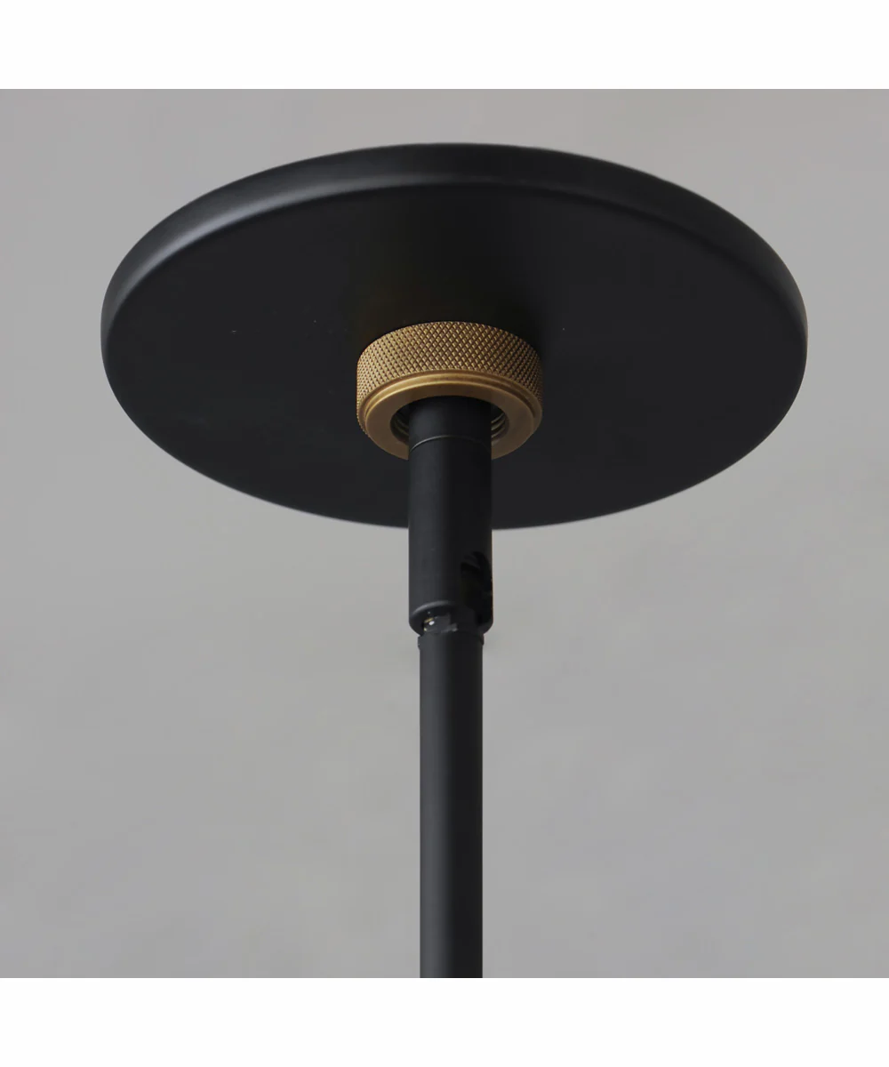 Admiralty 1-Light Outdoor Pendant Black / Antique Brass - Image 5