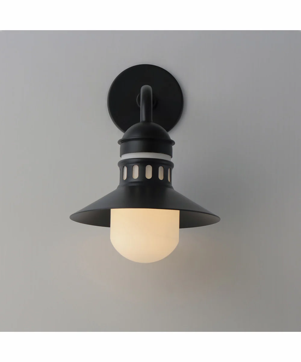 Admiralty 1-Light Outdoor Wall Sconce Black - Image 2
