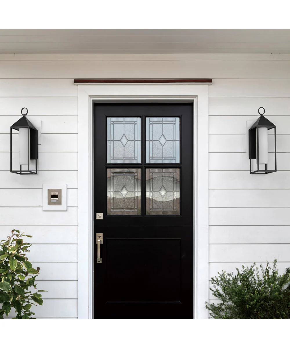 Aldous 1-Light Large Outdoor Sconce Black - Image 2