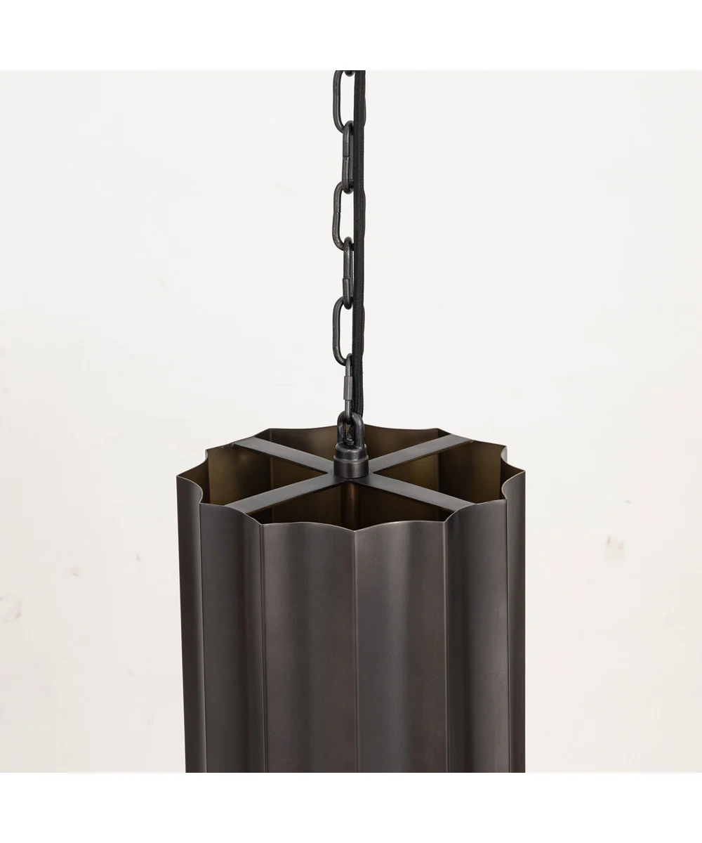 Allegra 1-Light Mini Pendant Gunmetal / Gold - Image 5