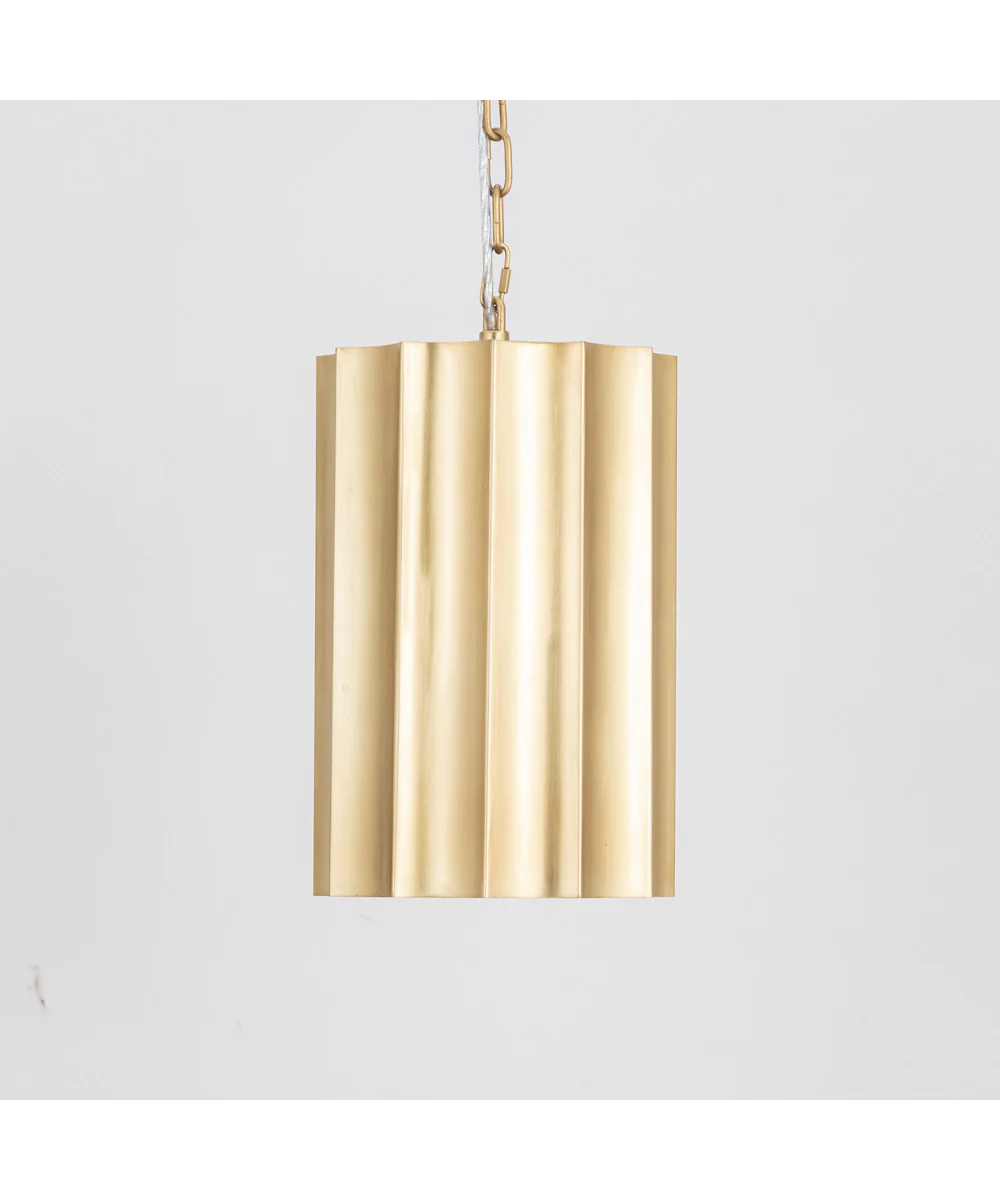 Allegra 1-Light Mini Pendant Weathered Brass - Image 2