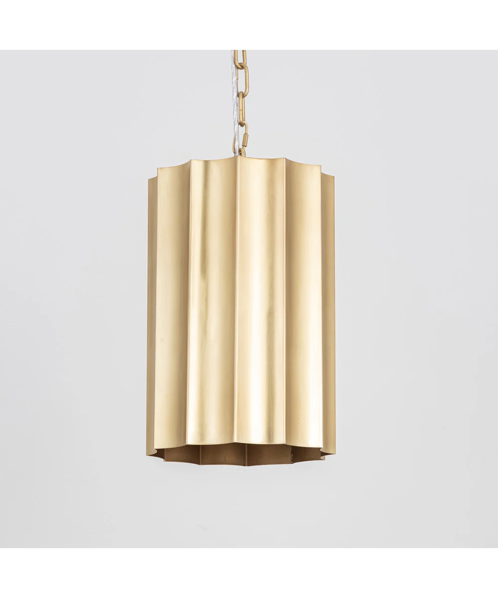 Allegra 1-Light Mini Pendant Weathered Brass - Image 3
