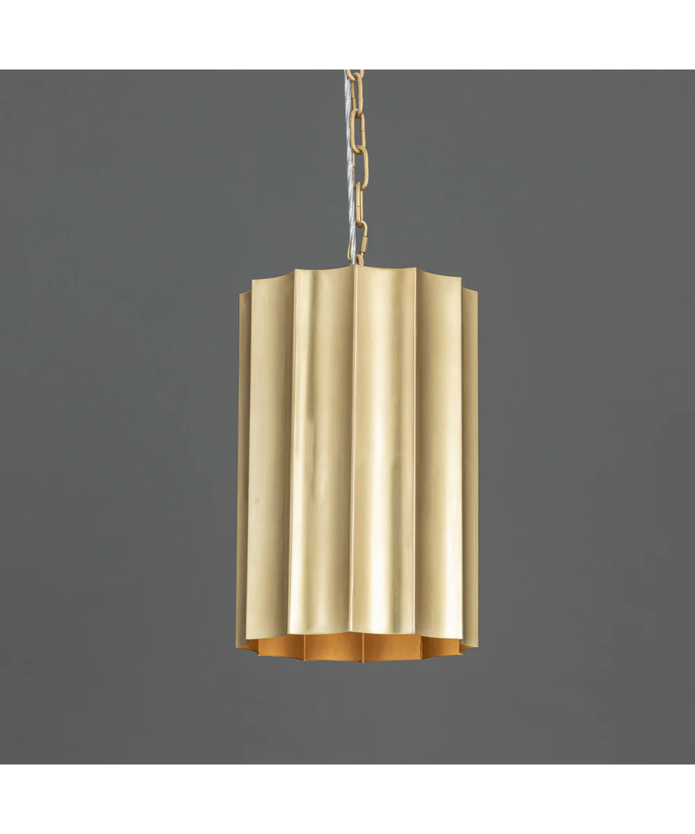 Allegra 1-Light Mini Pendant Weathered Brass - Image 4
