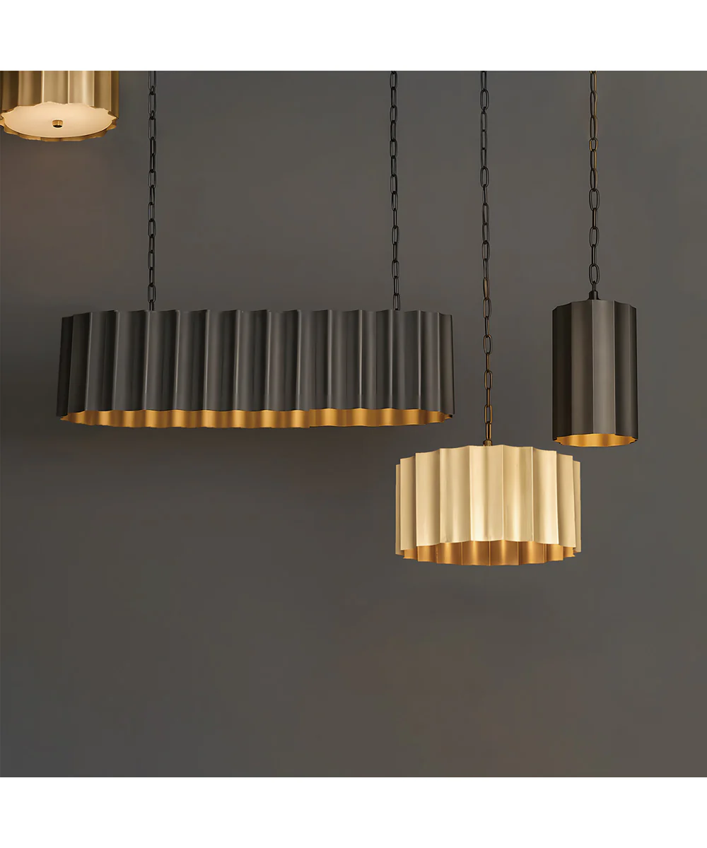 Allegra Large 1-Light Pendant Weathered Brass - Image 2