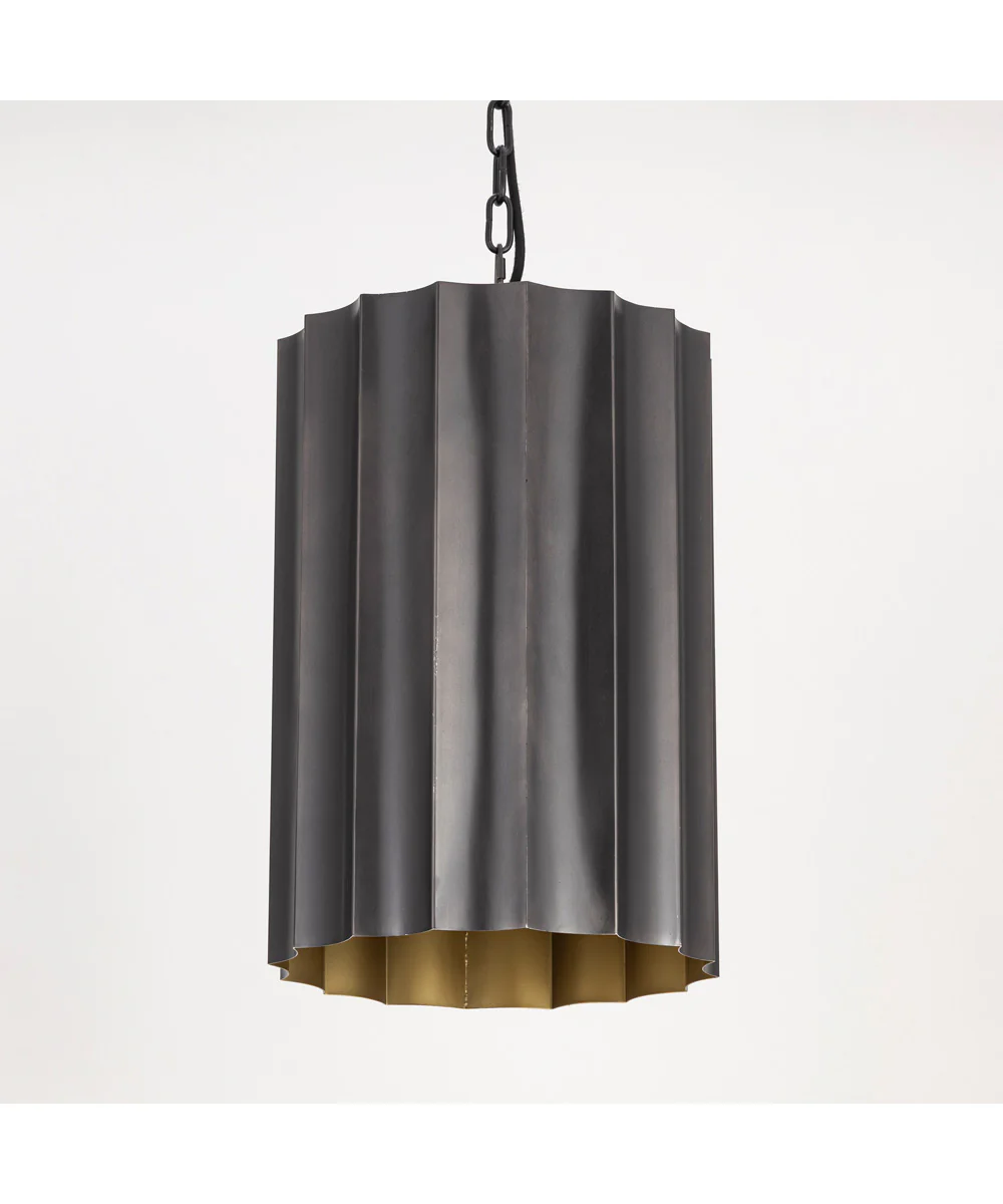 Allegra Small 1-Light Pendant Gunmetal / Gold - Image 3