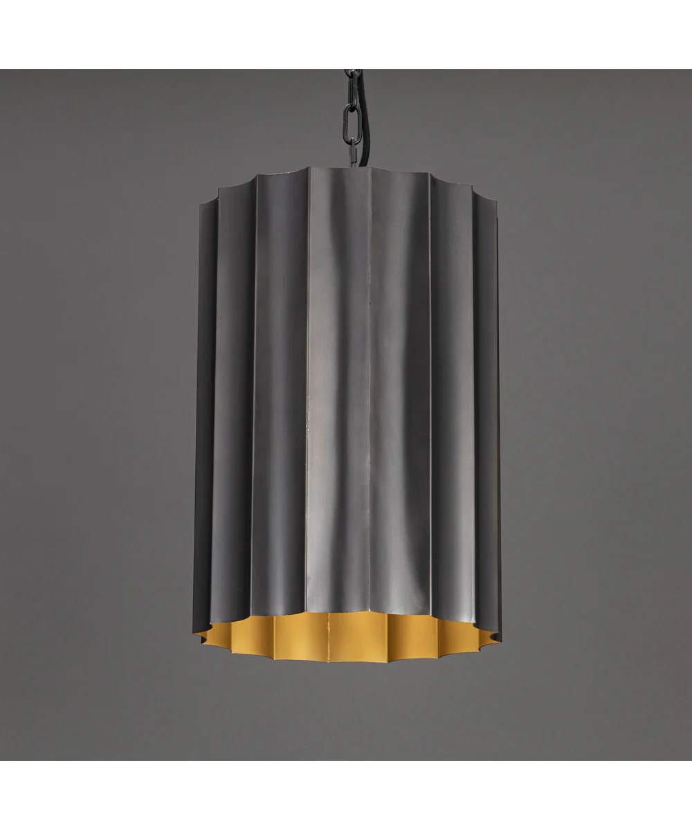 Allegra Small 1-Light Pendant Gunmetal / Gold - Image 4