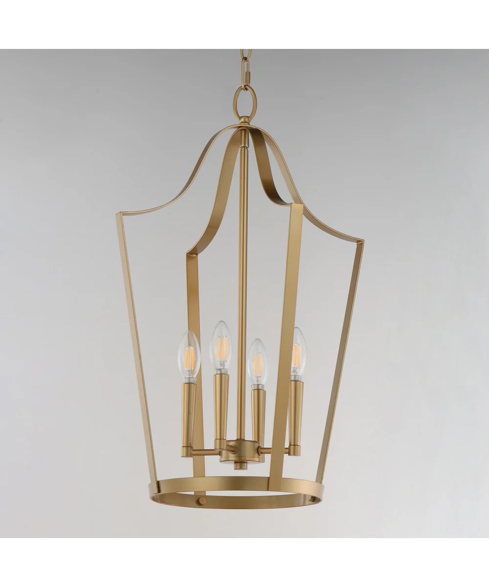 Arden 4-Light Pendant Natural Aged Brass - Image 2