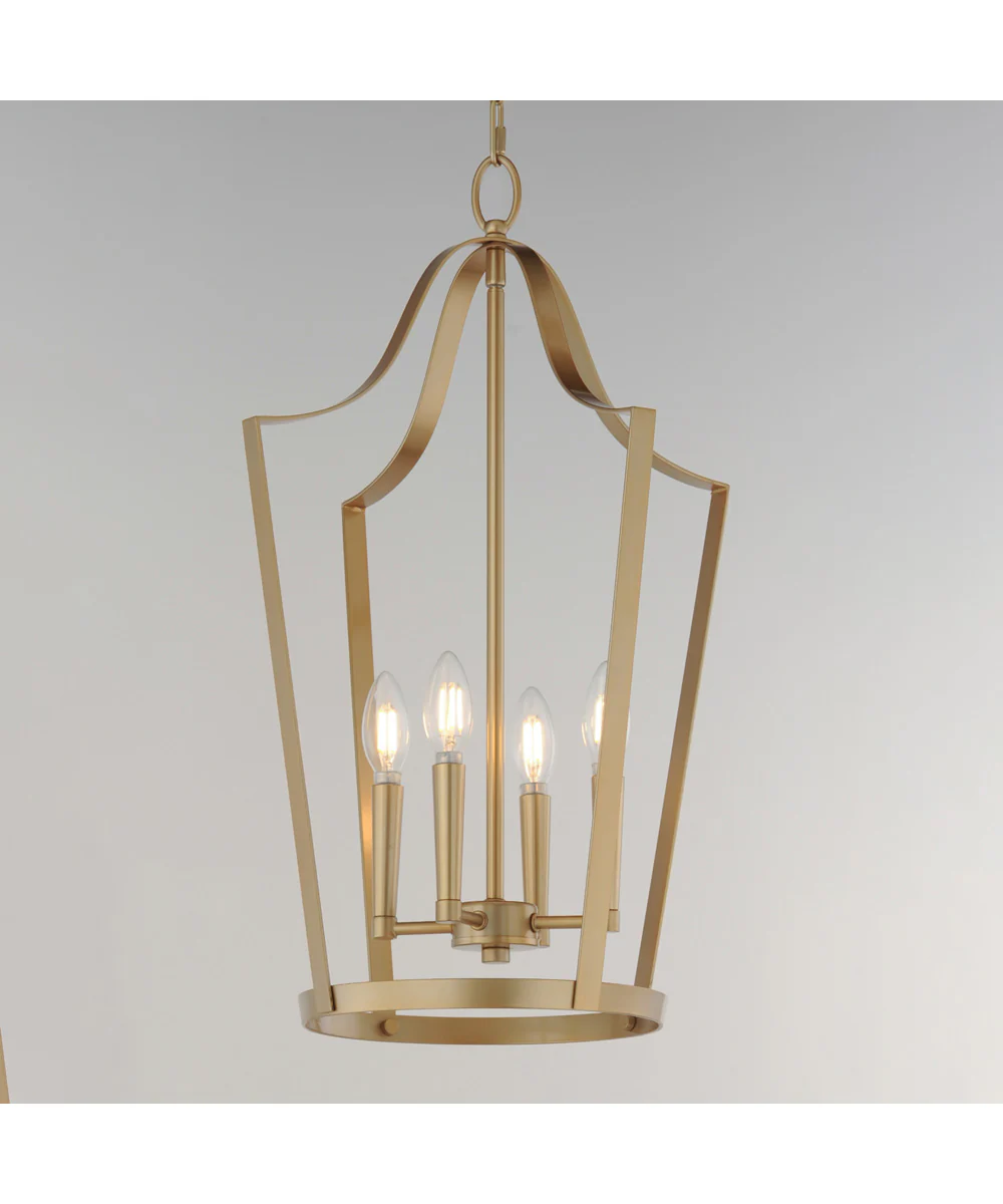 Arden 4-Light Pendant Natural Aged Brass - Image 3