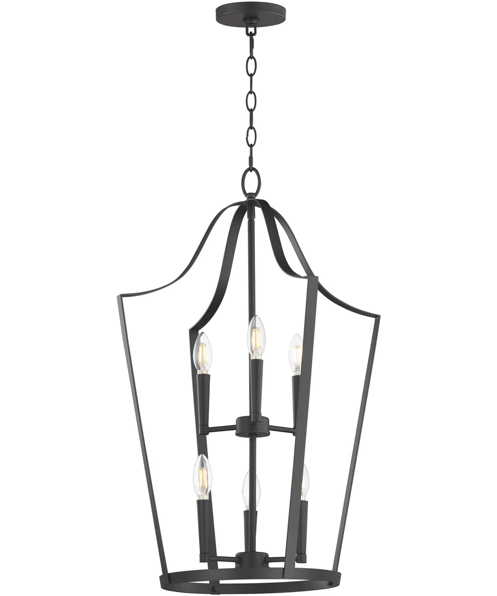 Arden 6-Light Pendant Black