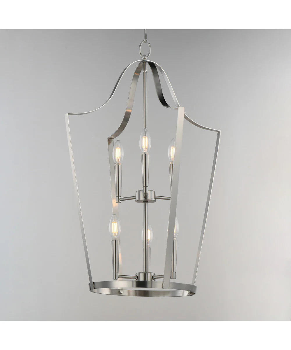 Arden 6-Light Pendant Satin Nickel - Image 2