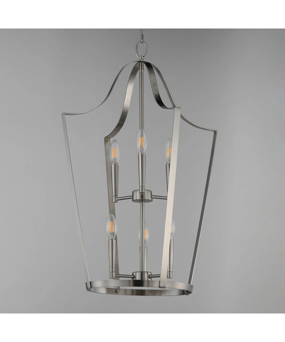 Arden 6-Light Pendant Satin Nickel - Image 3