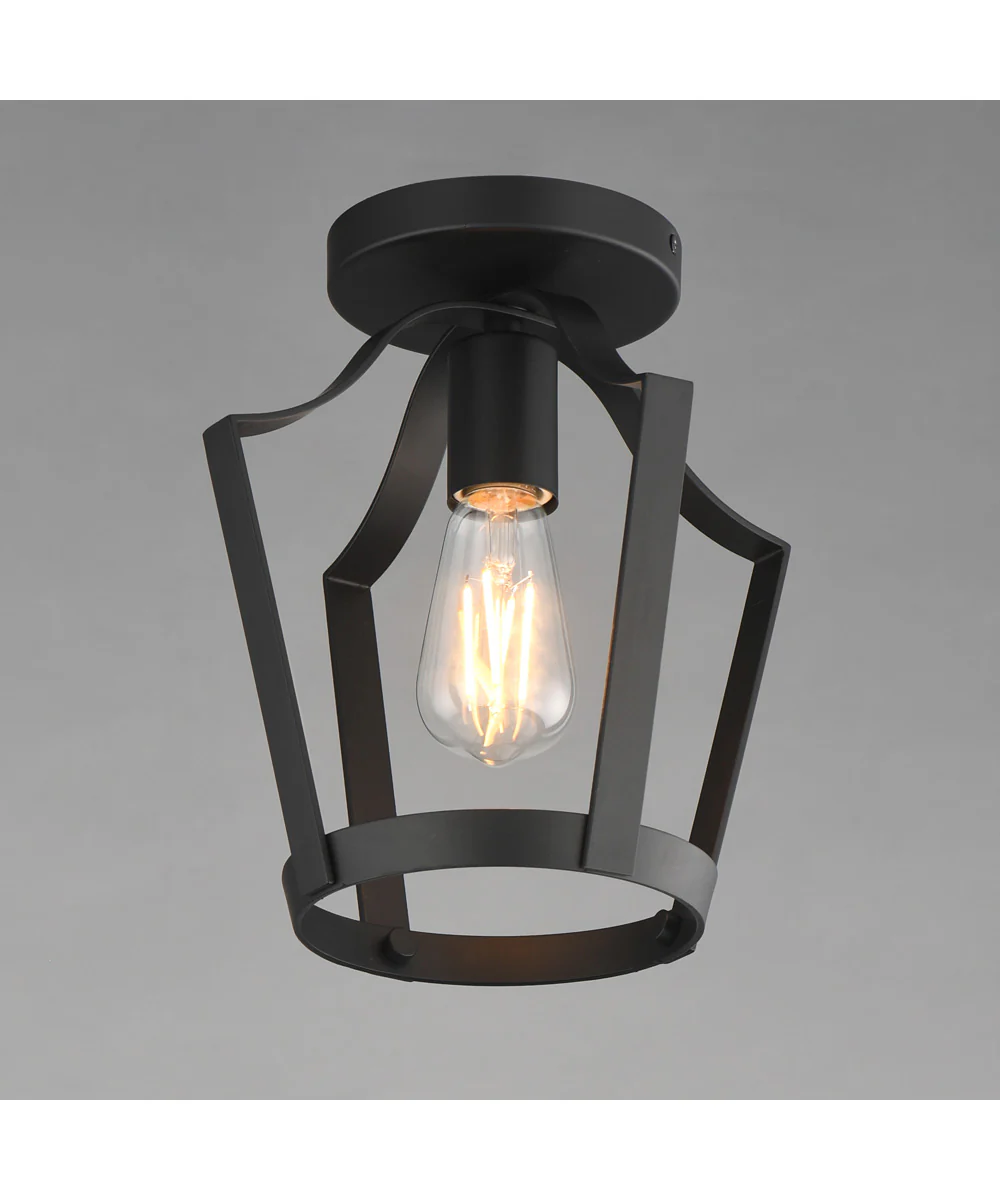 Arden Single Pendant / Semi Flush Black - Image 3