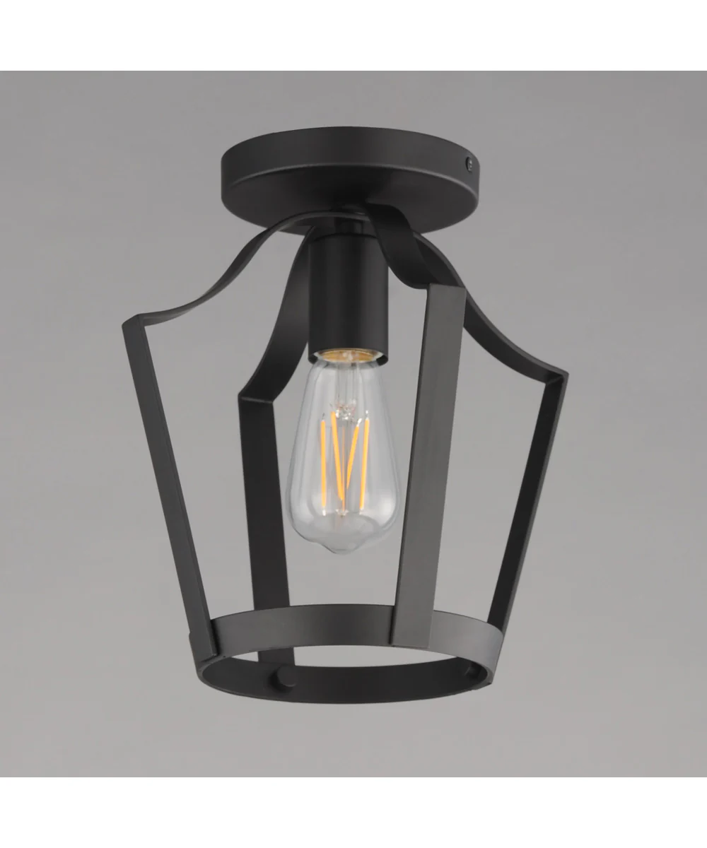 Arden Single Pendant / Semi Flush Black - Image 4