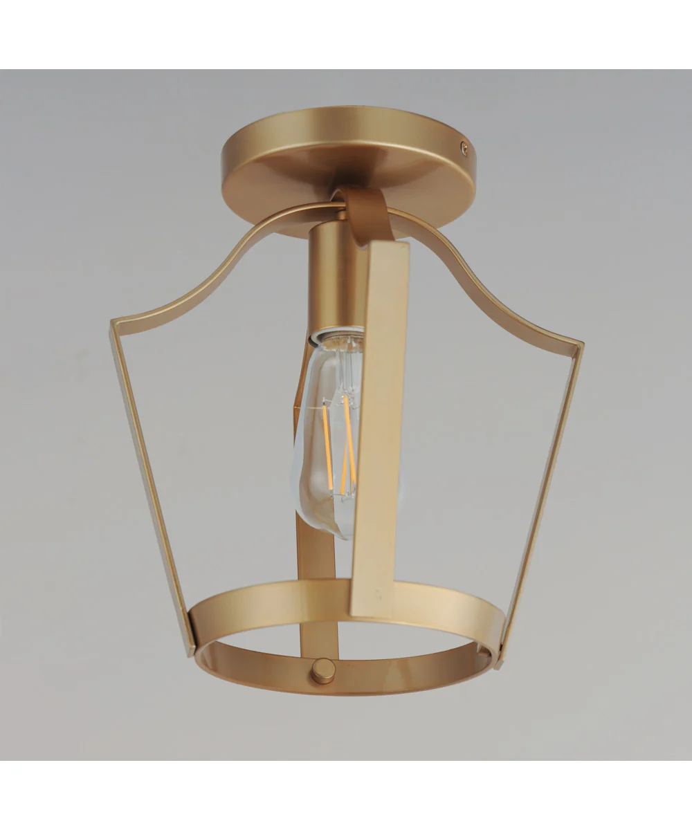 Arden Single Pendant / Semi Flush Natural Aged Brass - Image 4