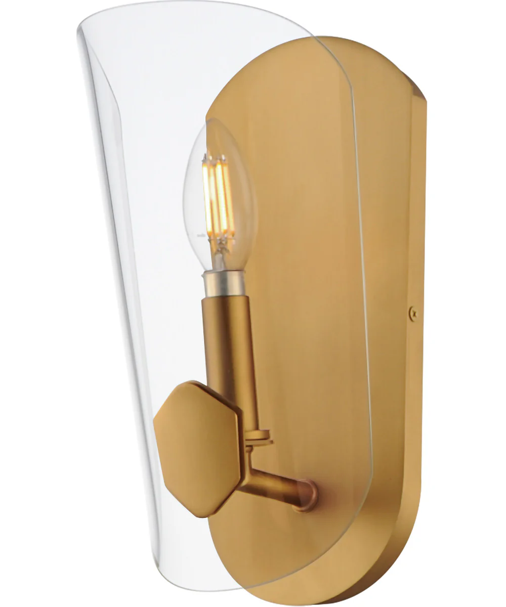 Armory 1-Light Wall Sconce Natural Aged Brass