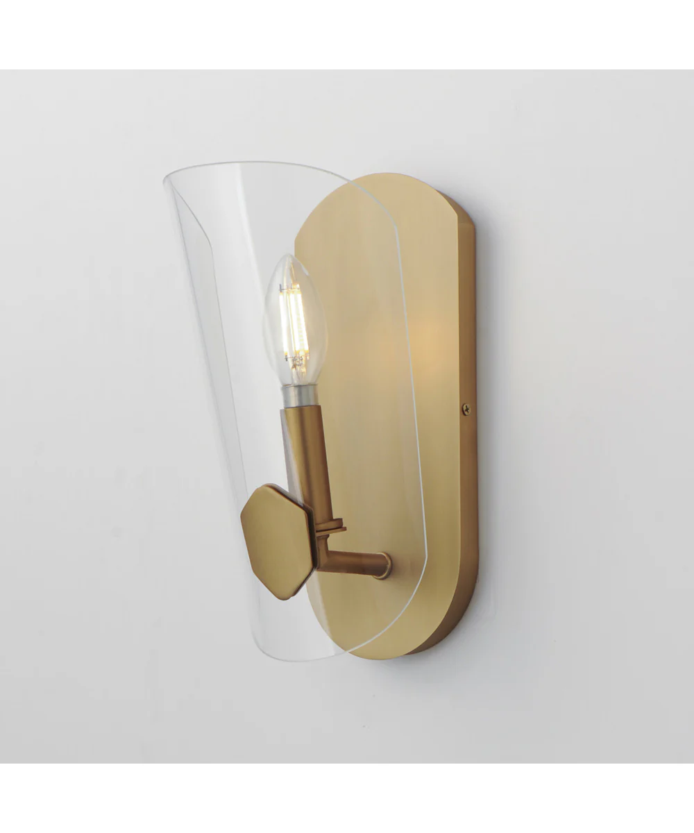 Armory 1-Light Wall Sconce Natural Aged Brass - Image 4